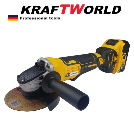 Γωνιακός Τροχός Μπαταρίας 125mm KraftRoyal 36V Γωνιακός Τροχός Μπαταρίας 125mm KraftRoyal 36V