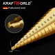 Σετ Κωνικα Τρυπάνια Kraft World με Θήκη 4-32mm 4-20mm 4-12mm